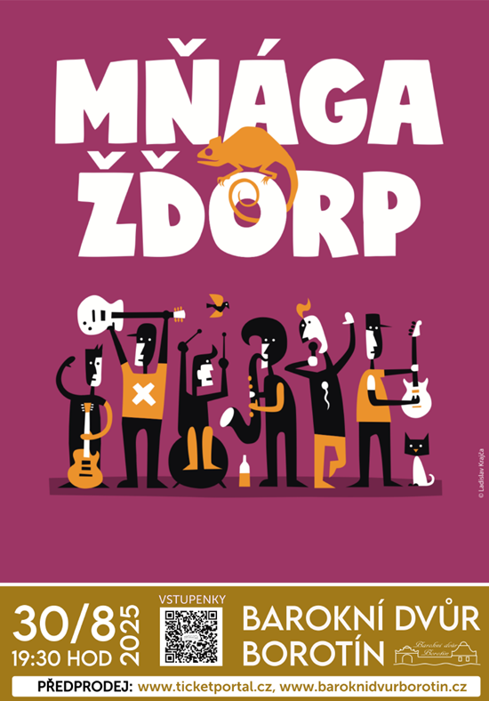 Mňága a Žďorp - open air koncert na Barokním dvoře Borotín