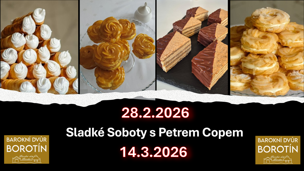Sladké Soboty s Petrem Copem  (28.2.2026 a 14.3.2026)